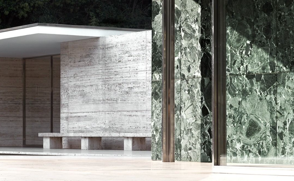 Pabellón de Barcelona por Mies van der Rohe y Lilly Reich