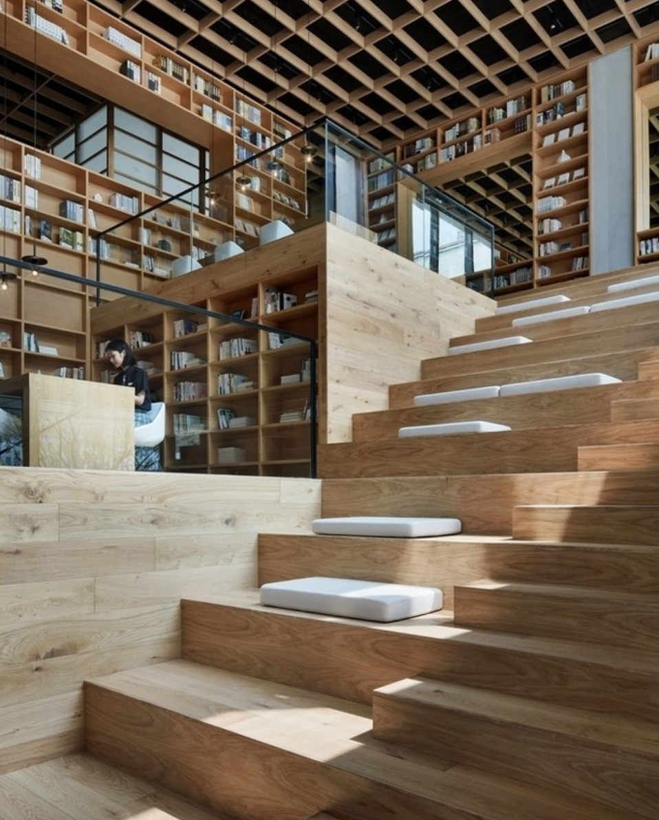 ibrería Yue por Beijing Fenghemuchen Space Design