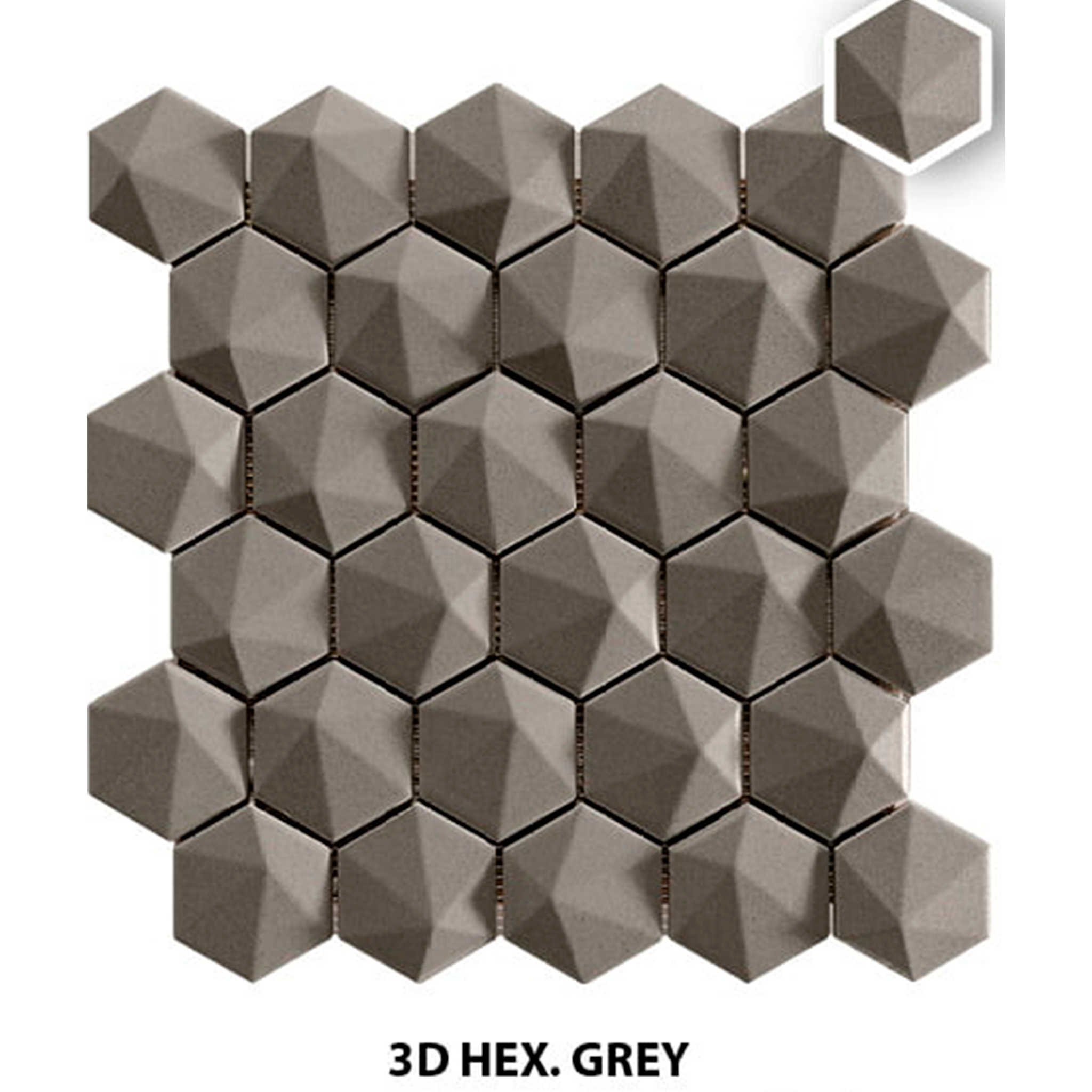 3Dhex Grey